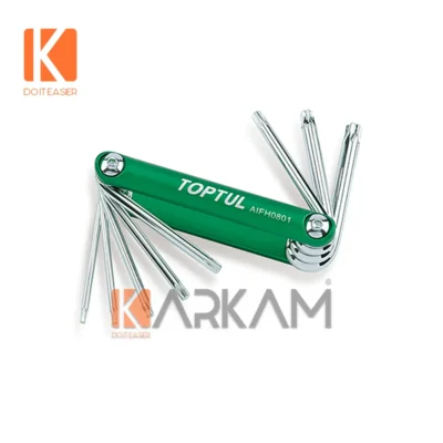آچار آلن ستاره تاشو کروم AIFH0801 تاپ تول